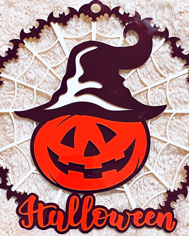 Seasonal laser-cut Halloween decorations