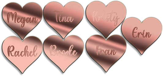 Tables Names Personalized (ROSE GOLD)