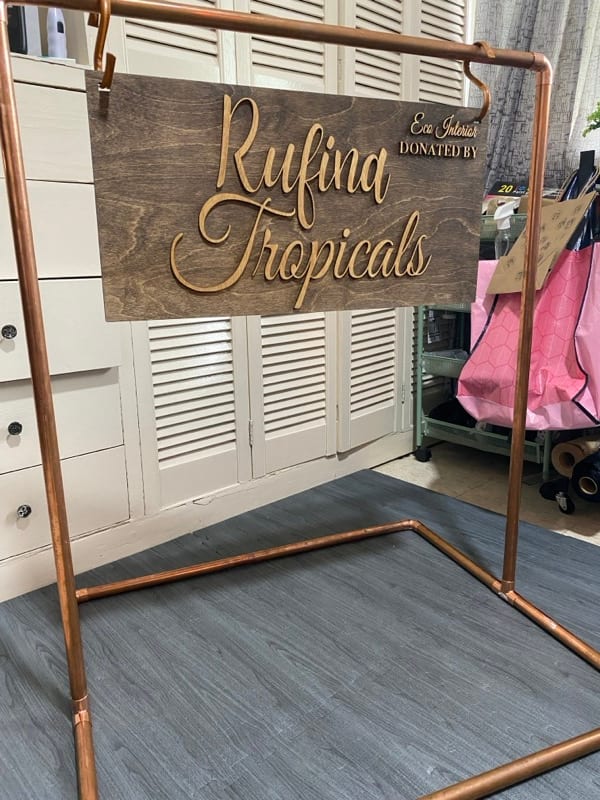 Custom laser engraved piece
