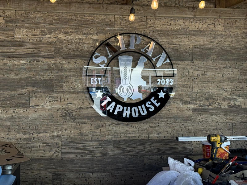 Custom Saipan Tap House wall signage by SPN Lazer