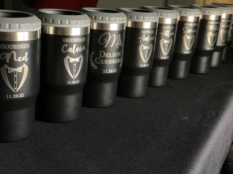 Personalized wedding party pieces